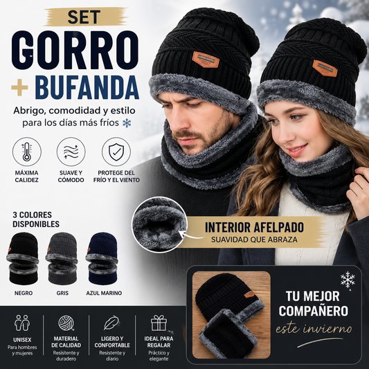 SET GORRO + BUFANDA