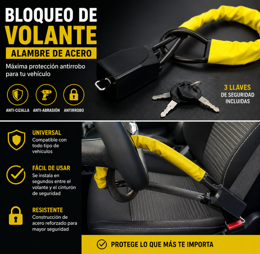 Tranca Volante Al Cinturon De Seguridad
